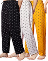 Fit N Fame Pack of 3 Cotton Night Dress Pyjama/Pyjami for Women Comfort For M To XL Set Of 3 Women Pyjama