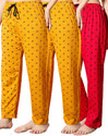 Fit N Fame Pack of 3 Cotton Night Dress Pyjama/Pyjami for Women Comfort For M To XL Set Of 3 Women Pyjama