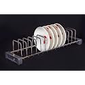 Chrome Finished Coating Standum Rack/Cutlery/Cup Saucers/Thali/Utensil Holder (for 20 Inch Tandem Basket)