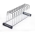 Stainless Steel Coating THALI Stand with 10 Sections (for 22 INCH Tandem Basket)(20.5 INCH Length)(Size:-L*W*H=20.5 * 6.4 * 8 INCH)