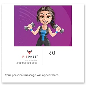 fitpass e-gift card - flat 20 off - redeemable online