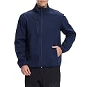 fit space Men's Athletic Insulated Jacket Lightweight Fleece Outerwear Windbreaker Running Cycling Hiking