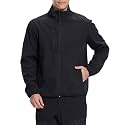 fit space Men's Athletic Insulated Jacket Lightweight Fleece Outerwear Windbreaker Running Cycling Hiking