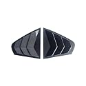 Fit For VW Fit For Jetta MK6 2012-2018 Car Rear Louver Window Side Shutter Cover Trim Sticker Vent Scoop Carbon Fiber Pattern Accessories(Carbon)
