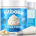 FitBake Cream Cheese Frosting | Keto Frosting for Low Carb Desserts | Sugar Free Cream Cheese Keto Icing | 0g Net Carbs Per Serving | Gluten Free | Naturally Sweetened Low Carb Food Keto Friendly 8oz