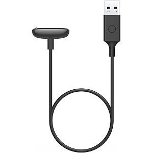 fitbit luxe amp charge 5 retail charging cable  black 