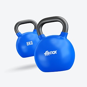 Kettlebell En Fonte 40 Lb (18 Kg) - Entraînement Force Et Fitness, Neuf, Couleur Noire