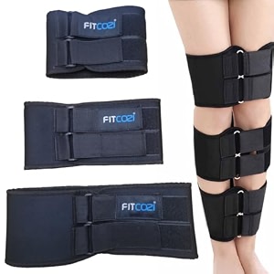 fitcozi 3pcs set leg straightening corrector bands o-leg correction belts for beauty therapy adjustable neoprene wear-resistant bands unisex corrector