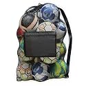 Fitdom Heavy Duty Mesh Sports Gear Bag with Adjustable Shoulder Strap