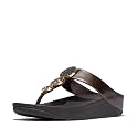 FitFlop Halo Bead-Circle Metallic Toe-Post Sandals