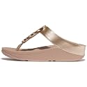 FitFlop Halo Bead-Circle Metallic Toe-Post Sandals