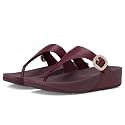 FitFlop Women's Lulu Crystal-Buckle Leather Toe-Post Sandal