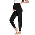 fitglam Women's Maternity Pants Over Belly Lounge Pajamas Clothes Pregnancy Must Haves Joggers with Pockets