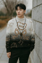 FitIn OutFit Self Design Round Neck Casual Men Multicolor Sweater