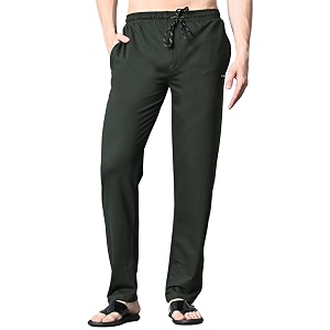 FITINC Regular Fit Cotton Lower Trackpant for