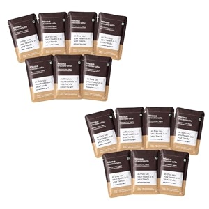 fitlicious chocolate sattu  no artificial flavors amp without preservative  ready to drink  fiber-rich amp high protein  gluten free  roasted gram atta bihar ka chana sattu  instant summer drink  all age group pack of 14 sachets 40 gms each