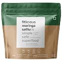 fitlicious Moringa Sattu | High-Protein, Gluten-Free, Fiber-Rich | Traditional Cooling Summer Drink | no artificial flavors | Non-GMO | Chana Sattu | Sattu ka Atta | All Age Group | Instant Food Drink | 500g | Pack of 1|
