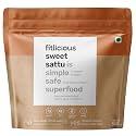 fitlicious Sweet Sattu | Roasted Gram Atta | Fiber-Rich | no artificial flavors & without preservative | Gluten Free Atta | Chana Sattu Powder | Instant Sweet Summer Drink | Bihari Sattu | For All Gender & Age Group -
