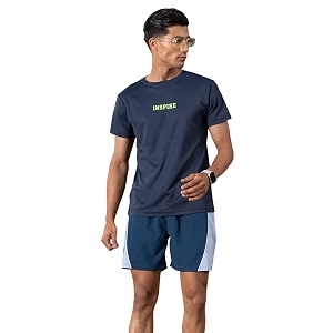 FitMonkey Sports Crew Neck Stretchable Dry Fit