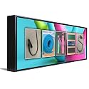 FITNESS Custom Photo Name Art | Premium Float Framed Canvas | 18”x6