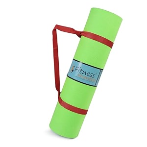 fitness mantra 6mm anti skid yoga mat for men amp women qnty-1 pcs green 6mm