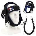 Fitness Neck Head Harness Trainer, Soft Padded &amp; Strap/Resistance Bands