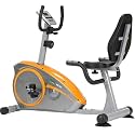 Propel FitnessOne HR 66i Smart Home Recumbent Exercise Bike/Cycle with Back Support | 8-Level Magnetic Resistance | Adjustable Seat | LCD Display | Hand Pulse Monitor | 120kg Capacity