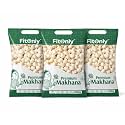 FitOnly Phool Makhana 750g (Pack of 3 X 250) | Jumbo Size Fox Nuts | High Protein Gluten-Free Snack | Directly from Mithila's Pond | Ideal for Fasting, Diet & Healthy Snacking | Raw Unroasted