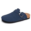 FITORY Mens Suede Clogs with Arch Support