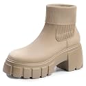 FITORY Women's Chelsea Boots Winter Fall Ankle Booties Ladies Chunky Heel
