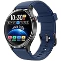 Fitpolo Smart Watch for Men Women,1.32" AMOLED Fitness Tracker (Navy Blue)