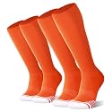 FITRELL 2/3 Pack Baseball Soccer Softball Socks for Kids Youth Men & Women Over-the-Calf Knee High Socks (Multiple Colors)