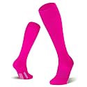 FITRELL 2/3 Pack Soccer Socks Baseball Softball For Youth Kids Boys Girls, Over-The-Calf Football Socks for Adult Men Women