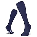 FITRELL 2/3 Pack Soccer Socks Baseball Softball For Youth Kids Boys Girls, Over-The-Calf Football Socks for Adult Men Women