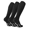 FITRELL 2/3 Pack Soccer Socks Baseball Softball For Youth Kids Boys Girls, Over-The-Calf Football Socks for Adult Men Women