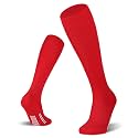 FITRELL 2/3 Pack Soccer Socks Baseball Softball For Youth Kids Boys Girls, Over-The-Calf Football Socks for Adult Men Women