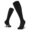 FITRELL 2/3 Pack Soccer Socks Baseball Softball For Youth Kids Boys Girls, Over-The-Calf Football Socks for Adult Men Women