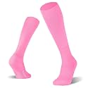 FITRELL 2/3 Pack Soccer Socks Baseball Softball For Youth Kids Boys Girls, Over-The-Calf Football Socks for Adult Men Women
