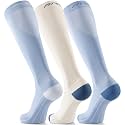 FITRELL 3 Pairs Compression Socks for Women and Men 20-30mmHg-Circulation Support Socks