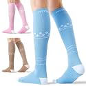 FITRELL 3 Pairs Compression Socks for Women and Men 20-30mmHg-Circulation Support Socks