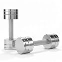 Fitrxx Steel Dumbbell Set Textured Knurled