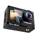 MyFitSpark Eagle i15 Pro Max Real 4K30FPS Dual Touch Screens WiFi Action Camera Advanced Chipset Sony Sensor EIS 2.0 Stabilization Wide-Angle Supports External MIC Bike Helmet Camera for Moto Vlogging