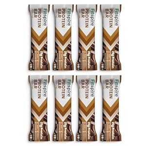 fitspire choco fudge protein bar  21g protein with premium advanced whey blend  high fiber  cholesterol free  healthy snack amp nutrition bars  pack of 8