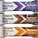 Fitspire Protein Bar (60g)- Assorted Pack of 3-21g Protein per Bar- Choco Fudge, Butterscotch Caramel and Blueberry- High Fiber- Low Sugar- Snack for Energy and Muscle Recovery- Sustain Energy