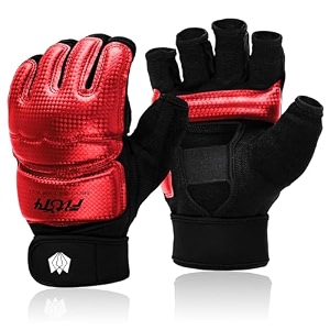 fitst4 half mitts ufc mma training boxing punch bag kickboxing sparring grappling martial arts muay thai taekwondo wrist wraps support gloves for women men kids