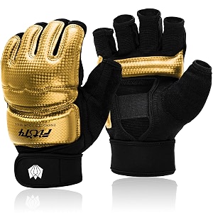 fitst4 half mitts ufc mma training boxing punch bag kickboxing sparring grappling martial arts muay thai taekwondo wrist wraps support gloves for women men kids