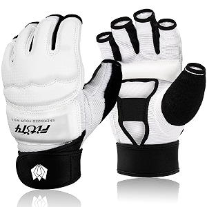 fitst4 half mitts ufc mma training boxing punch bag kickboxing sparring grappling martial arts muay thai taekwondo wrist wraps support gloves for women men kids
