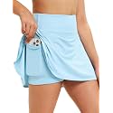 FitsT4 Sports Girls Skorts for Tennis Golf Uniform Skirt Cool Fabric UPF50