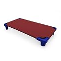 Fitted Cot Sheet for Daycare Toddlers 22"x40" – Pack of 6 Soft &amp; Breathable Microfiber Cot Sheets with Reinforced Elastic Loops Preschool &amp; Standard Size Toddler Cot Sheet for Daycare – Burgundy