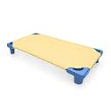 Fitted Cot Sheet for Daycare Toddlers 22"x52" – Pack of 6 Soft &amp; Breathable Microfiber Cot Sheets with Reinforced Elastic Loops Preschool &amp; Standard Size Toddler Cot Sheet for Daycare – Butter